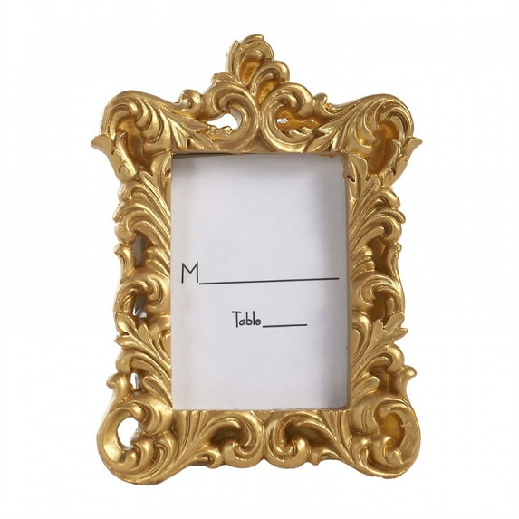 DESIGNICE Vintage Picture Frames,Table Decor Wall Frames,Artistic Aura Gold Picture Frames,5.91"X3.94",Gold