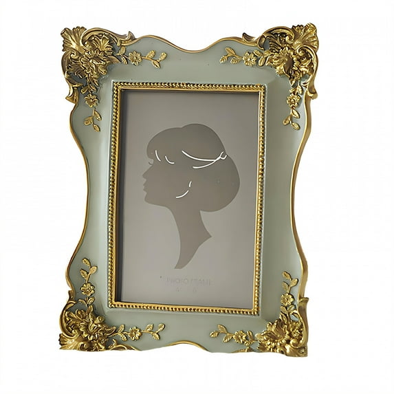 DESIGNICE Vintage Picture Frames,Wall Accent Photo Frames,Home Decor Family Picture Frame,9.85"X7.88",Blue