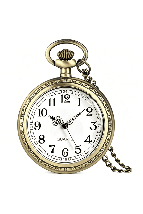 Vintage Quartz Pocket Watches for Men with Chains,Analog Pocket Watch for Women,Gifts for Dad/Grandpa Gifts for Him for Birthday