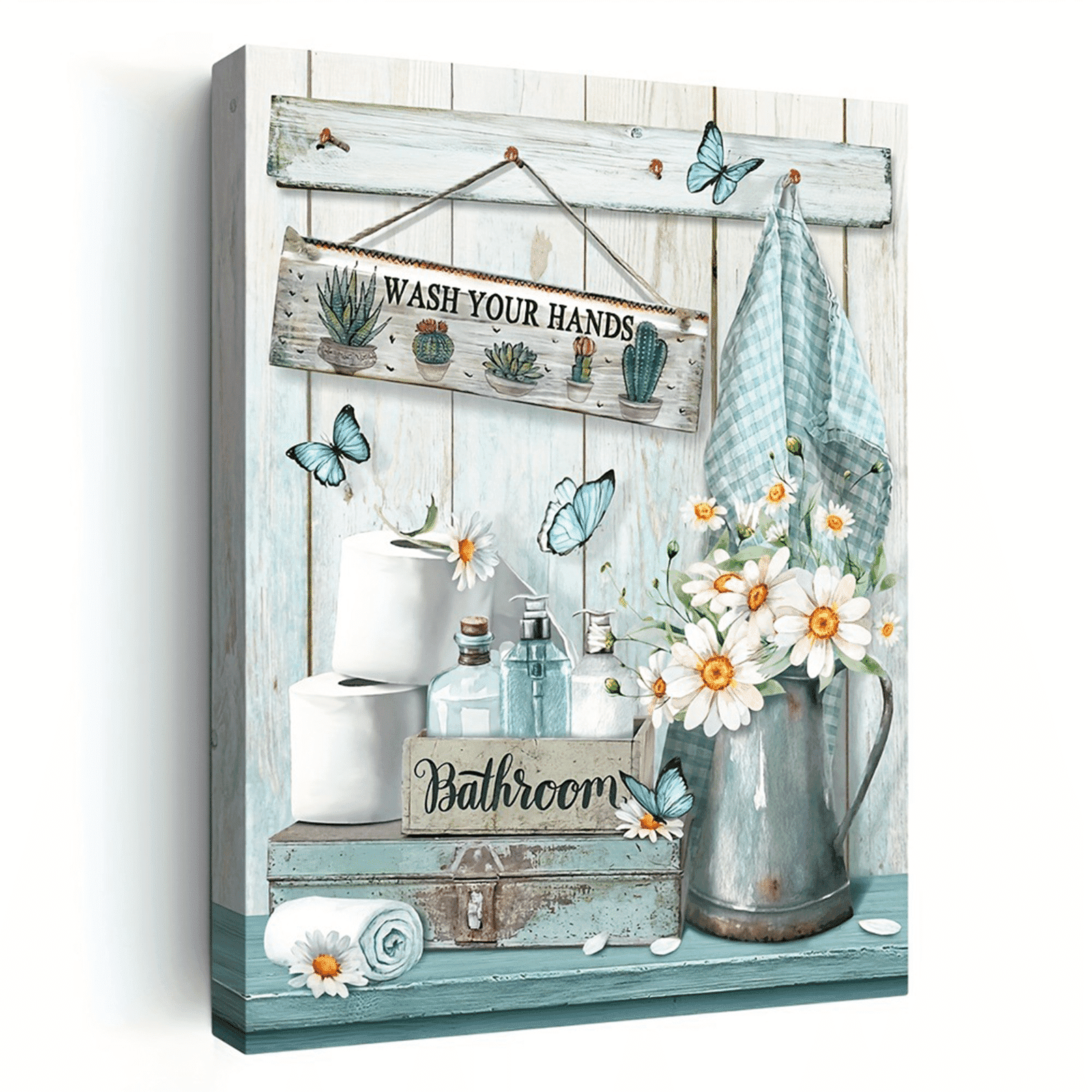 DESIGNICE Wall Art,Charming Daisy Design Wall Decor for Bedroom,Modern ...