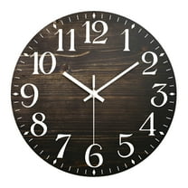 DESIGNICE Wall Clock,16in Clocks for Living Room,Plastic Wall Clock Decorative,for Kitchen,Blue