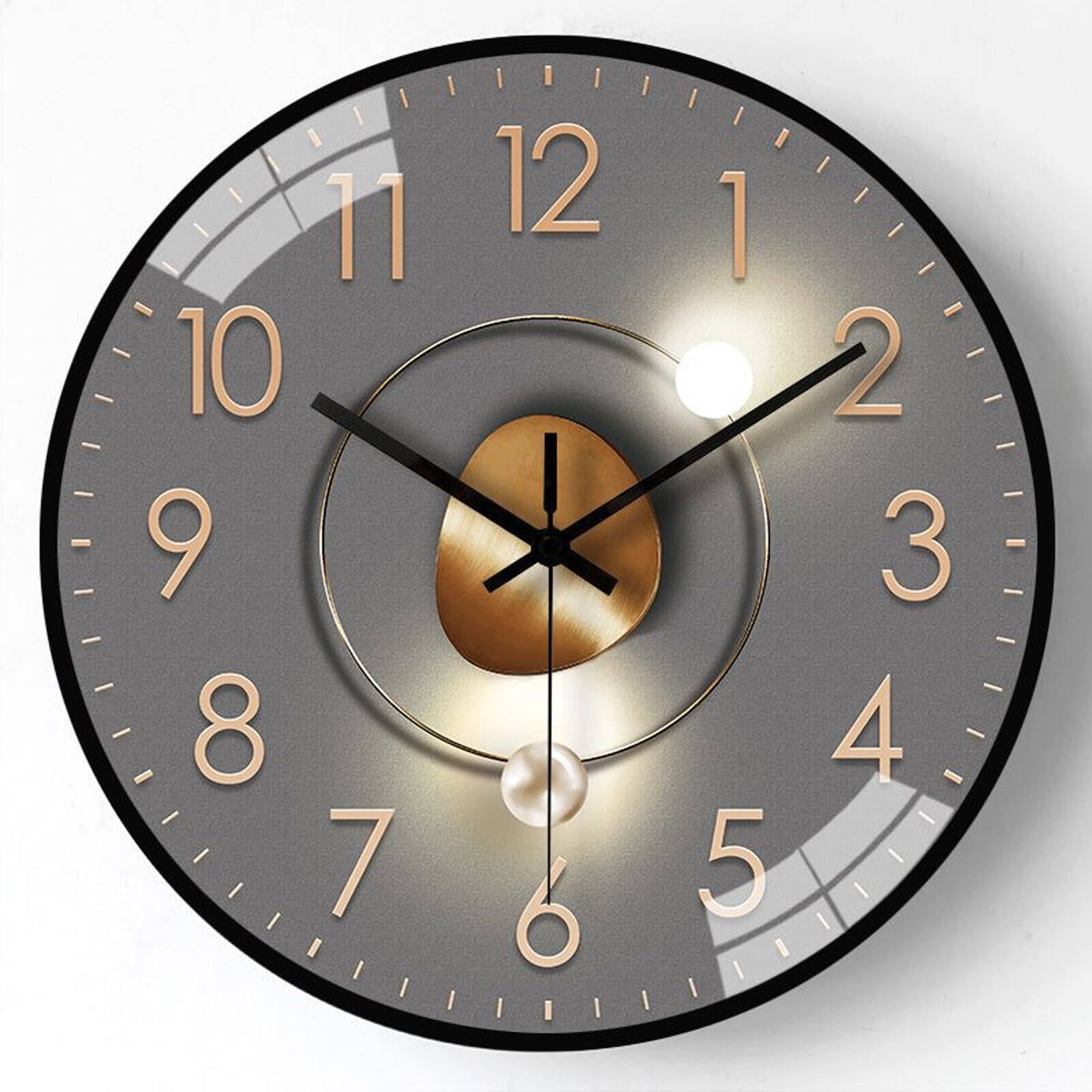 DESIGNICE Wall Clock,Artistic Geometric Design Kitchen Clock,Multi-Room ...
