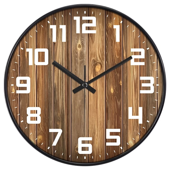 DESIGNICE Wall Clock - Atomic,Easy to Read,Perfect for Home,Office,School,Indoor / Outdoor