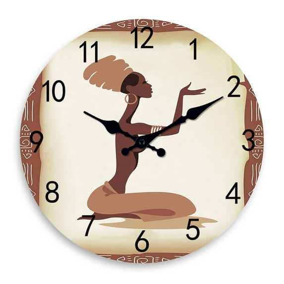 DESIGNICE Wall Clock,Elegant Clock Small Wall Clock,Quiet Timekeeping Versatile Decor Kitchen Clock,Style9,12"