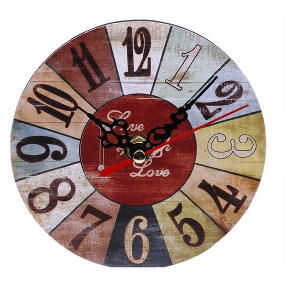DESIGNICE Wall Clock,European-Inspired Clock Large Wall Clock,Silent Quartz Perfect Home Accent Bathroom Clock,Style7