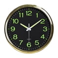 thumbnail image 1 of DESIGNICE Wall Clock,Luminous Features Large Wall Clock,Premium Plastic Safe and Reliable Small Wall Clock,Style5, 1 of 4