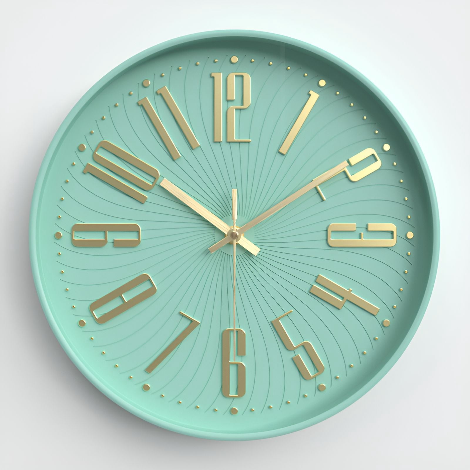 DESIGNICE Wall Clock,Polished Design Modern Wall Clock,Glossy Appeal ...