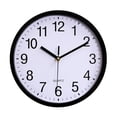 thumbnail image 1 of DESIGNICE Wall Clock,Lightweight and Waterproof Design Large Wall Clock,Precise Quartz Movement Kitchen Clock,10",Black, 1 of 4
