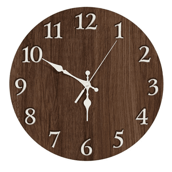 DESIGNICE Wall Clock,Simple Installation Small Wall Clock,Quick Setup Convenient Slot Design Kitchen Clock,Style4,10"
