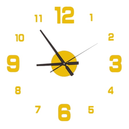 DESIGNICE Wall Clock,Simple Design Kitchen Clock,Silent Scan Movement Big Quartz Hands Bathroom Clock,Style8