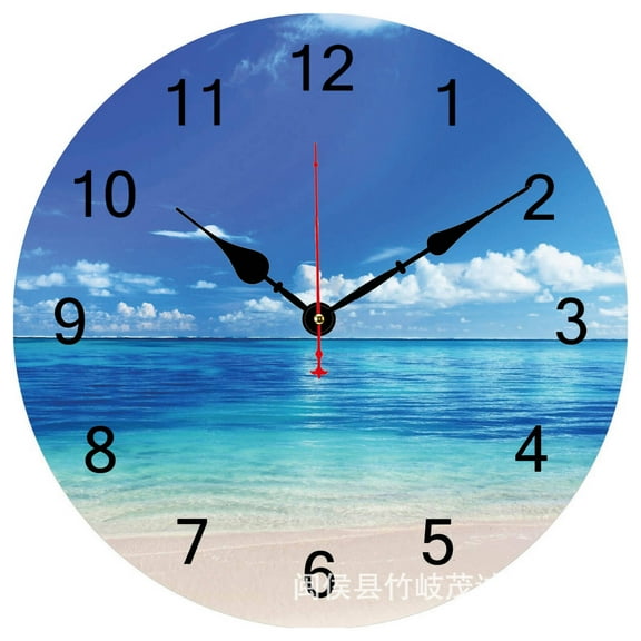 DESIGNICE Wall Clock,Silent Retro Clock Large Wall Clock,Water-Resistant Premium Detailing Small Wall Clock,Style5,34cm