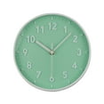 thumbnail image 1 of DESIGNICE Wall Clock,Silent Scan Mechanism Small Wall Clock,Sturdy Plastic Simple to Clean Kitchen Clock,Green, 1 of 4