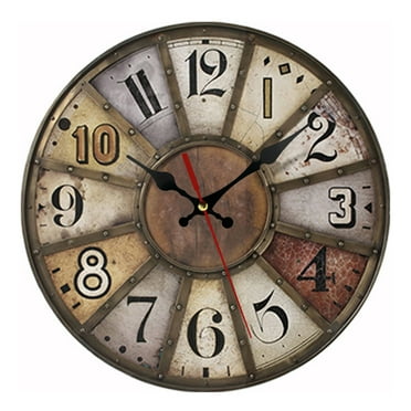 DESIGNICE Wall Clock,Sleek Minimalist Design Large Wall Clock,Large and Clear Numbers Small Wall Clock,Style1
