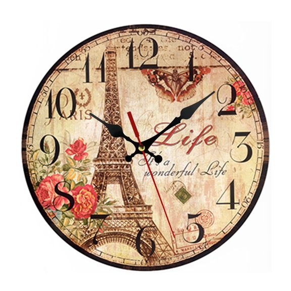 DESIGNICE Wall Clock,Sleek Minimalist Design Large Wall Clock,Large and Clear Numbers Small Wall Clock,Style6