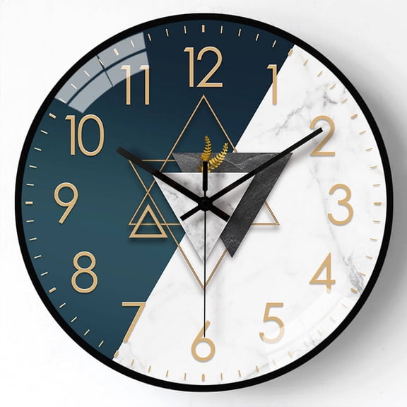 DESIGNICE Wall Clock,Stylish and Minimalist Design Kitchen Clock,Clear and Vibrant Numerals Large Wall Clock,9",Red