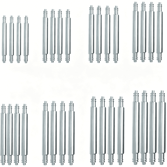 DESIGNICE Watch Band Pins,32Pcs Thickness Heavy Duty Spring Bar, 1.5Mm/1.8Mm 316L Stainless Steel Watch Pins 14Mm 16Mm 18Mm 20Mm 21Mm 22Mm 24Mm 26Mm