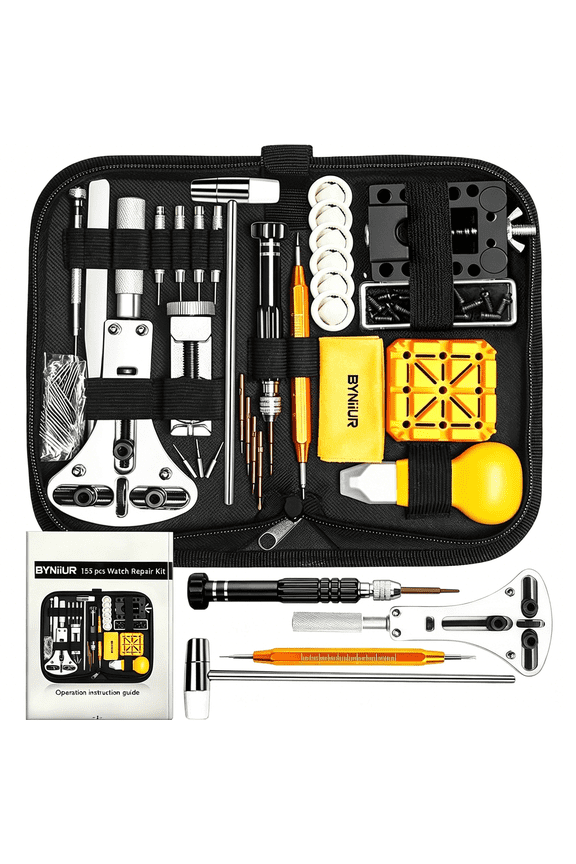 Watch Link Removal Kit,Watch Repair Kit,Watch Case Opener Spring Bar Tools,Watch Battery Replacement Tool Kit,Watch Band Link Pin Tool Set with Carrying Case and Instruction Manual