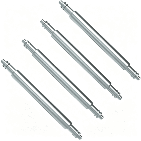 DESIGNICE Watch Pins,1.8Mm Thickness Heavy Duty Spring Bar,4Pcs Stainless Steel Watch Band Pins Watch Pins Replacement Kit 24Mm
