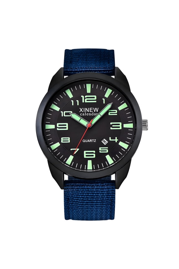 Watches for Men, Classic Nylon Strap Analog Watch, Accurate Quartz Movement Comfortable Wear Men's Watches