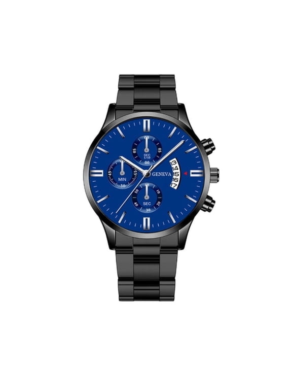 Watches for Men Fashion Stainless Steel Waterproof Diamond Business Dress Analog Quartz Luminous Date Two Tone Luxury Casual Wrist Watch