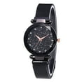 thumbnail image 1 of DESIGNICE Watches for Women,Starry Dial Design Ladies Watches for Women,Precise Quartz Movement Sturdy Strap Womens Watch,Black, 1 of 5