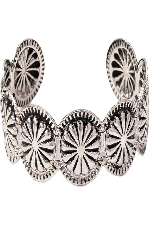 Western Bracelets for Women,Silver Cuff Bracelet,Stackable Cowboy Jewelry,Vintage Western Jewelry for Women,Boho Chic Minimalist Cuff for Layering,Bracelet for Daily Wear; Gifts