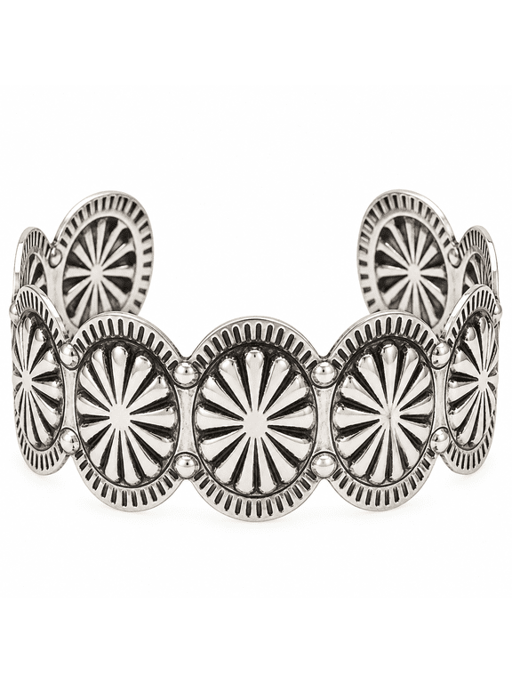 Western Bracelets for Women,Silver Cuff Bracelet,Stackable Cowboy Jewelry,Vintage Western Jewelry for Women,Boho Chic Minimalist Cuff for Layering,Bracelet for Daily Wear; Gifts