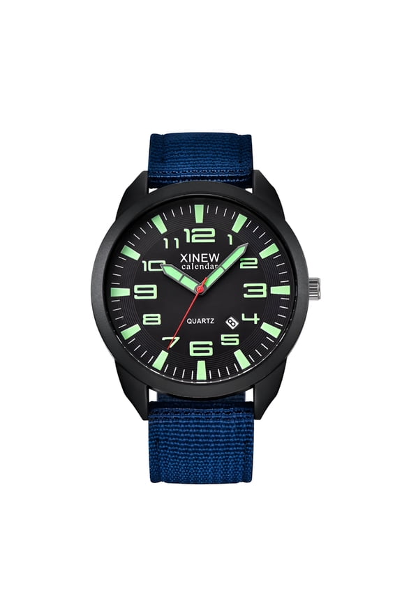 Men's Watch Outdoor Mens Date Stainless Steel Military Sports Analog Quartz Wrist Watch