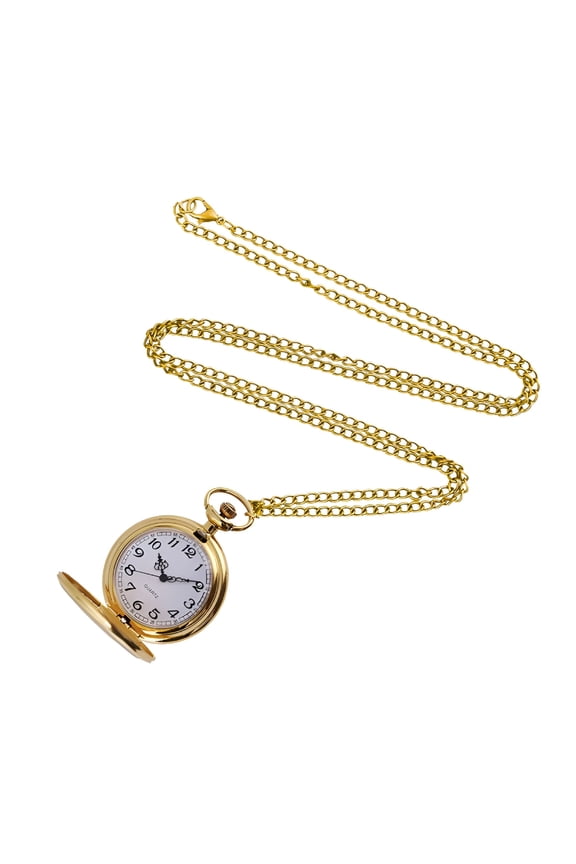 Wind up Watch Classic Large Two-Faced Gold Fashion Pocket Watch Court Style Pocket Watch