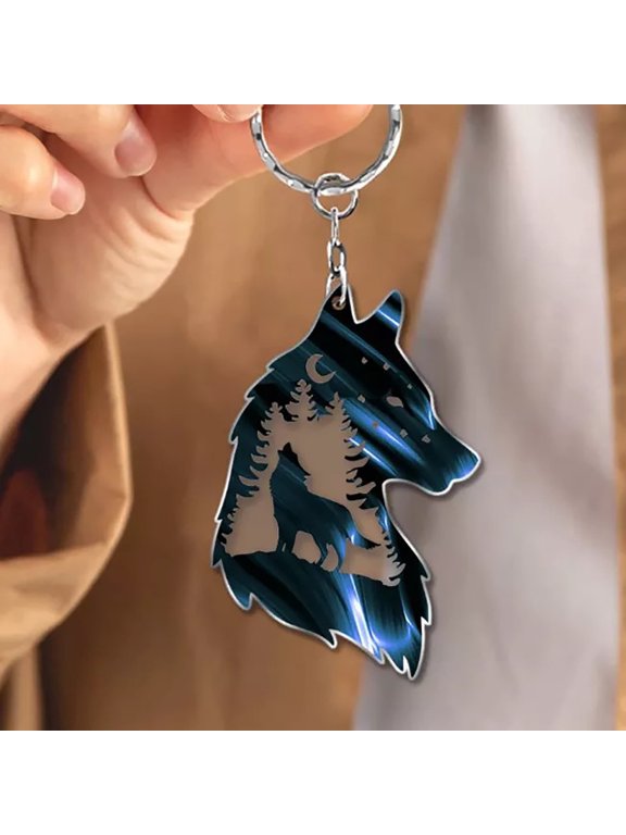 Wolf Keychain Gift,Wolf Key Chain Plateau Wolf Key Chain,Plateau Wolf Decoration,Wolf Key Chain Gift Car Key Chain,Key Decoration