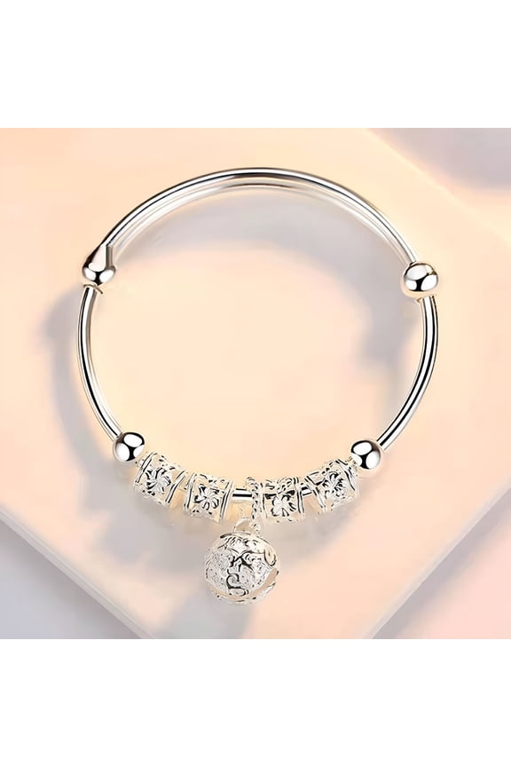 Women 925 Sterling Silver Charm Bracelet Jewelry