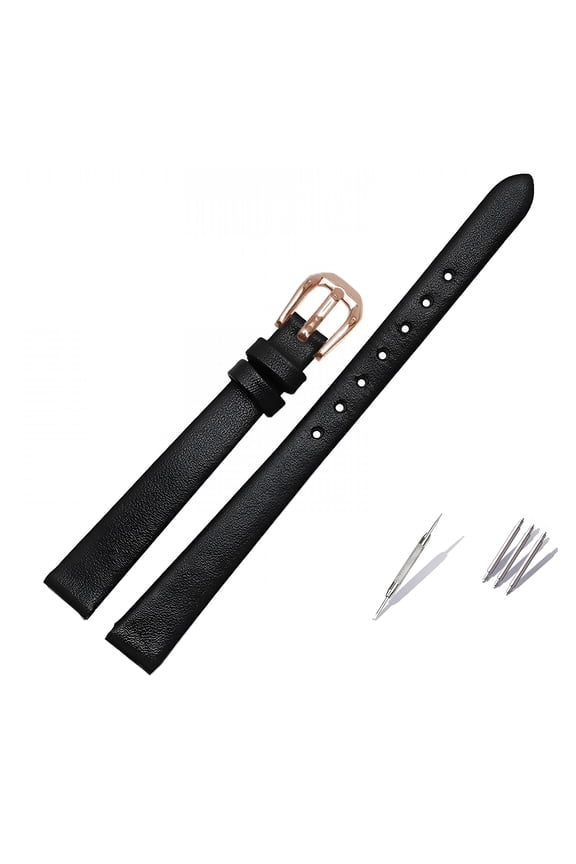 Women Fashion Leather Watch Band Bracelet Small Size Mini Strap Red White Black Accessories 6Mm 8Mm 7Mm 10Mm 12Mm 14Mm
