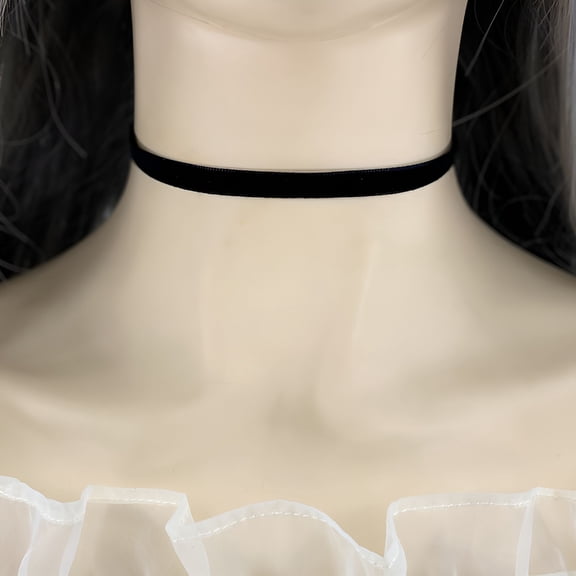 DESIGNICE Women Lady Black Velvet Choker Gothic Necklace Simple Retro Jewelry Xmas Gift