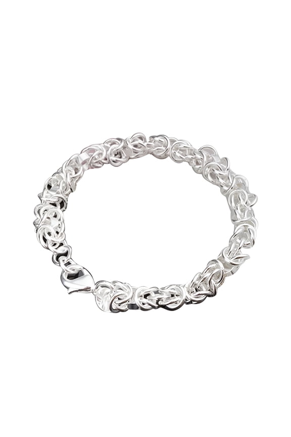 Women'S Fashion 925 Sterling Silver Bracelet Bangle Chain Jewelry Gift Silver Bracelets for Women