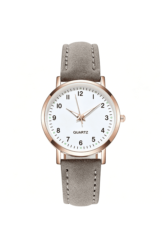 WomenS Watches,Classic Quartz Watch with Luminous Easy Read Dial,Leather Watch Band,Vintage Small Face Round Watches for Women,Birthday Gift for Ladies