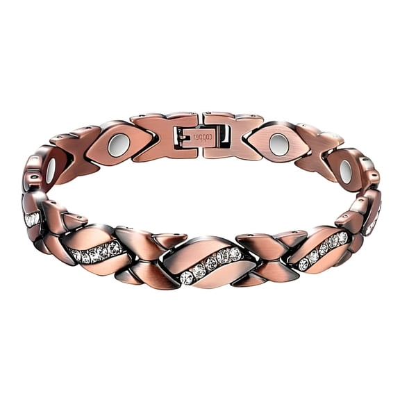 DESIGNICE Women's Pure Copper Magnetic Bracelet For Healing Cuff Carpal Bangle