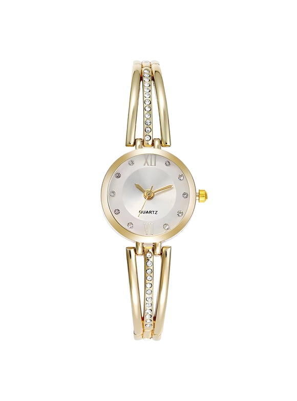 Wrist Watch,Bracelet-Style Strap Design Womens Watches for Small Wrists,Durable Wear-Resistant Alloy Case Vintage Watch Gold Watches for Gift