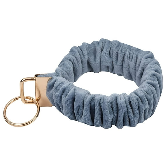 DESIGNICE Wristlet Keychain Bracelet Stretchy Key Chain Keyring, Bracelet Holder - gray