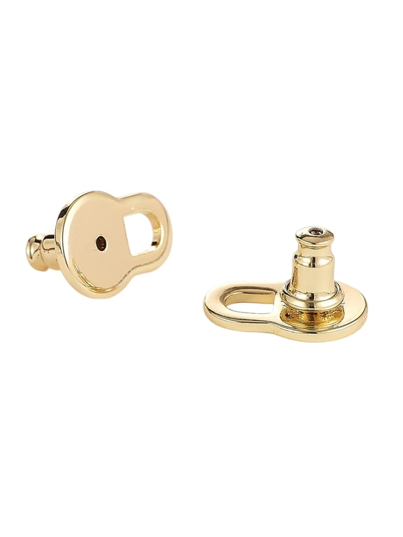 Yellow Gold Plated Lobe Lifter Earring Backs for Droopy Ears,Comfortable Earring Lifters for Heavy Earrings,Lobe Wonder Backings for Studs,Fashion Jewelry Accessories