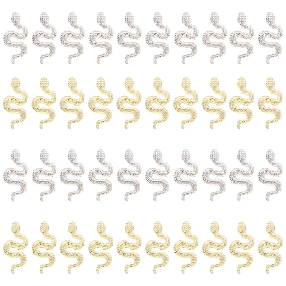 DESIGNICE Zodiac Nail Charms for Acrylic Nails with Assorted Colors Zinc Alloy DIY Decorations for Nail Art 40pcs