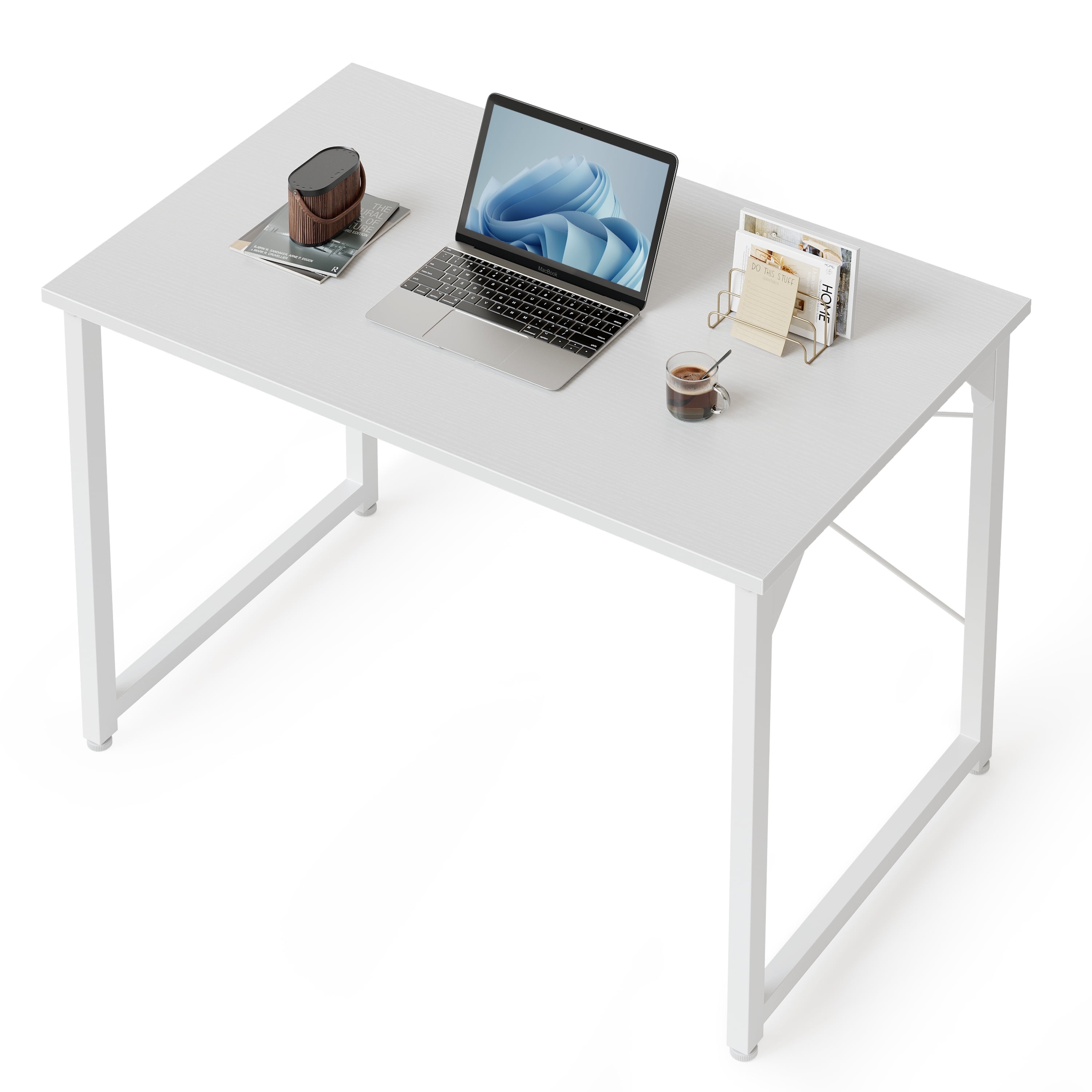 Small white modern desk discount