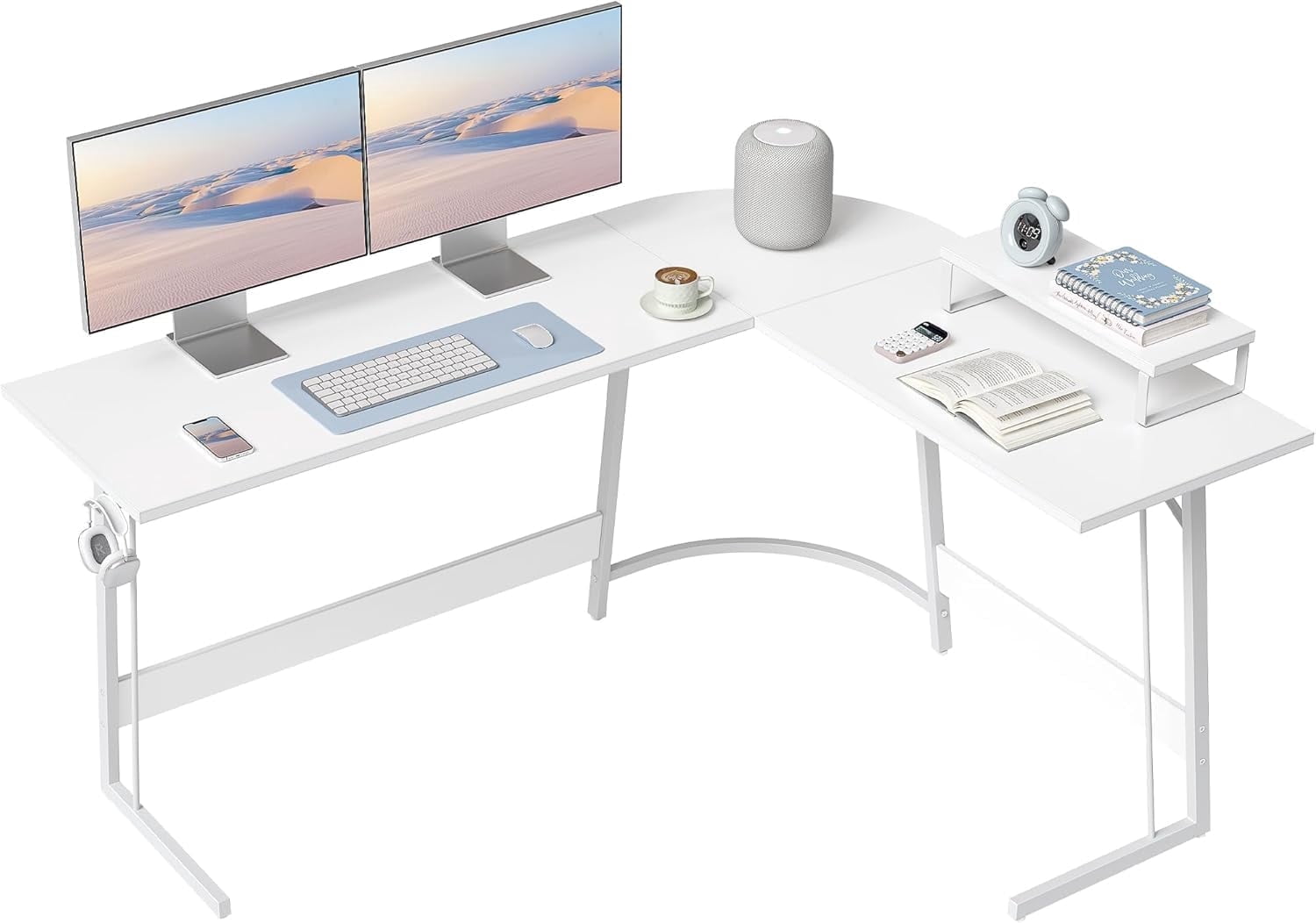 Cubicubi L-Shaped Desk, 59 Inches Gaming Desk, Corner Computer Desk ...