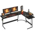 DESINO LShaped Desk, 67 Inches Gaming Desk, Corner Computer Desk with