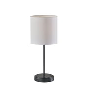 Mainstays 19 in Black Metal Stick Lamp with USB and USB-C Ports