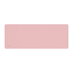 onn Desktop Mat, Rectangle, Polyester Surface with Nonslip Natural Rubber Backing, Pearl Blush, 32" x12"