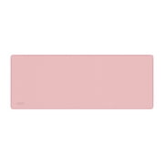 onn Desktop Mat, Rectangle, Polyester Surface with Nonslip Natural Rubber Backing, Pearl Blush, 32 x12