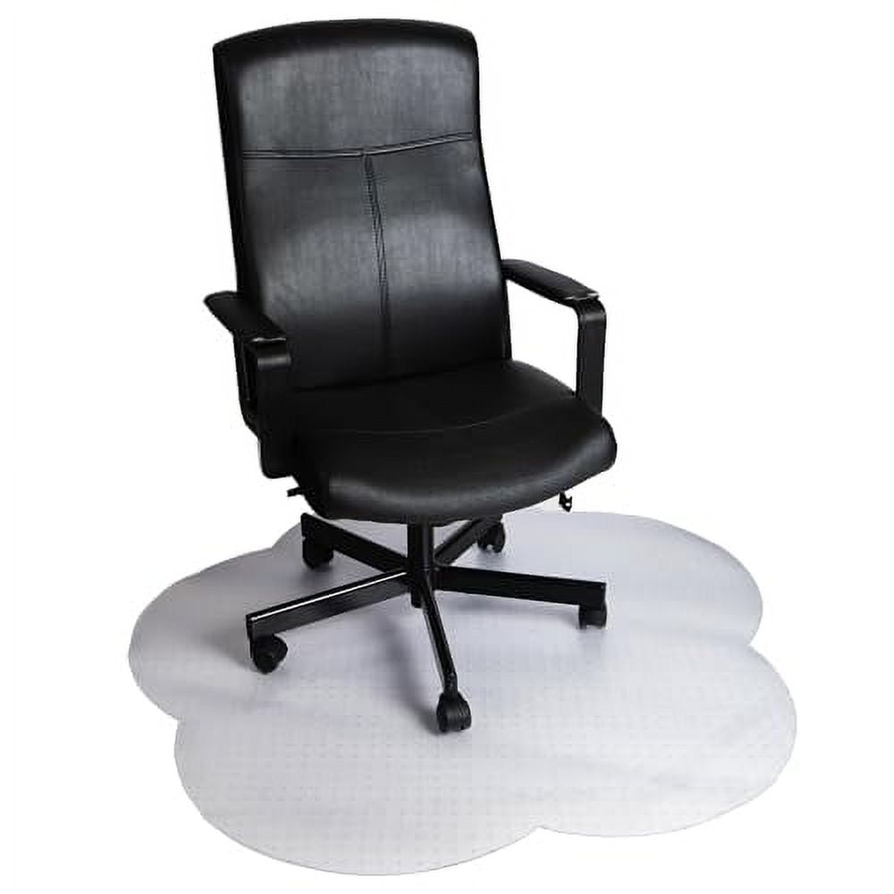 DESKU Flower Power Desk Chair Mat HeavyDuty PVC Mats for Carpet