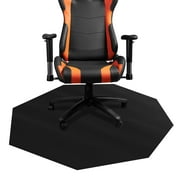 DESKU - Octagon Gaming Chair Mat, Computer and Office Chair Mat for Carpet, Black, 46 Inches x 49 Inches