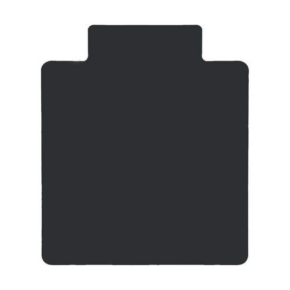 DESKU Office Desk Chair Mat with Lip – PVC Mat for Hard Floor Protection, Black, 36 Inches x 48 Inches, Made in The USA, Home Office Supplies