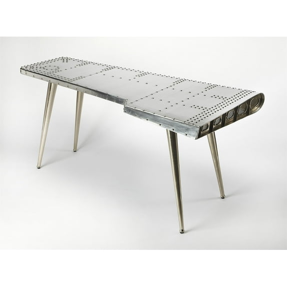 Butler Specialty Company, Midway Aviator Desk, Silver